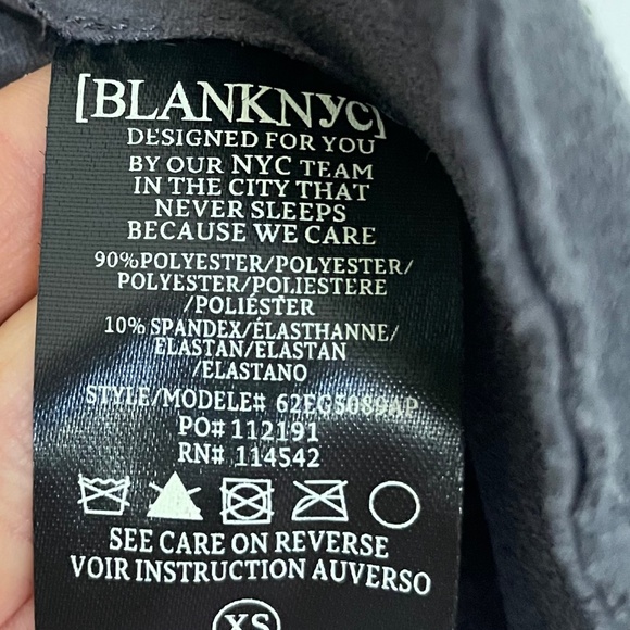 Anthropologie Blank NYC Faux-Suede Dark Gray Moto Jacket/Blazer Size XS NWT - Picture 11 of 16